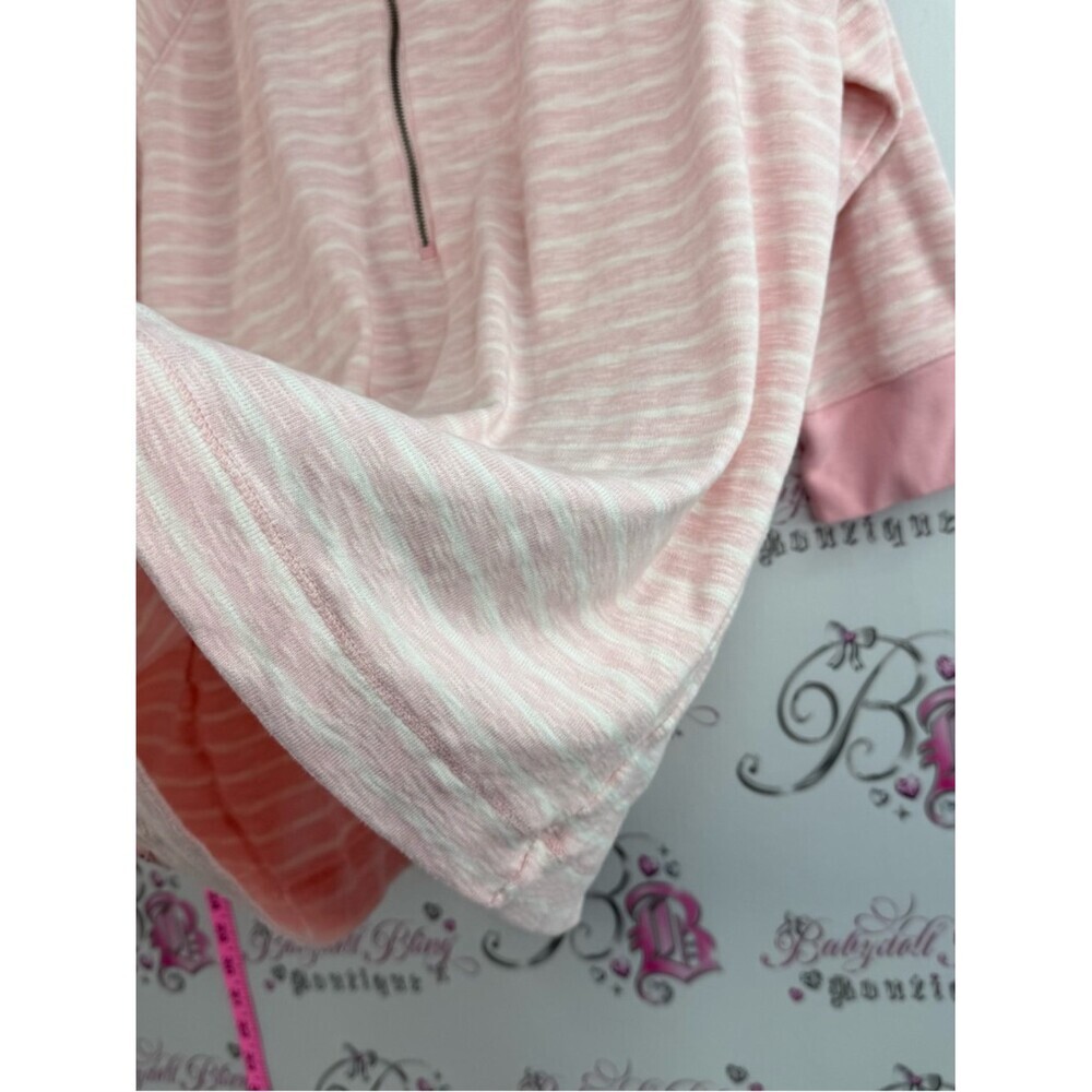 Lauren Ralph Lauren sweater hoodie Light Pink Half-Zip Hooded Pullover - Picture 5 of 14